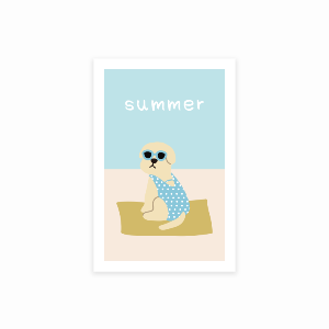 SUMMER postcard